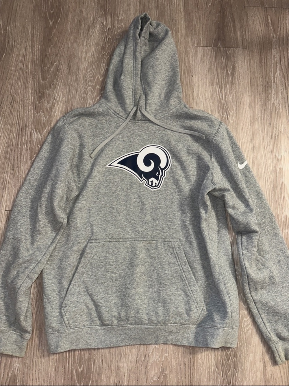 Nike Gray Team Logo Pullover Hoodie